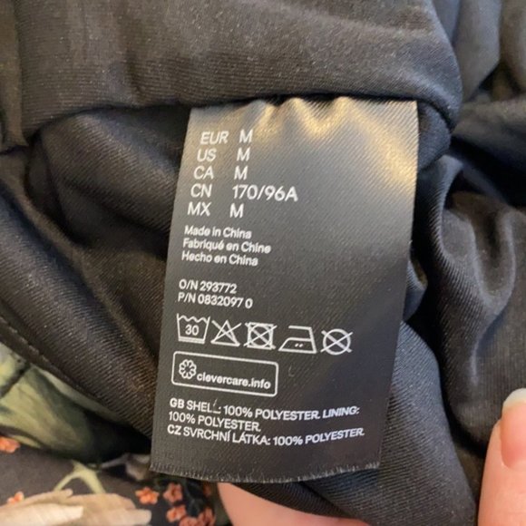 Johanna Ortiz X H&M Collab Tropical Patterned Dress with Flounce Hem Size Medium - Picture 13 of 14